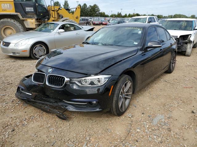 WBA8E5G31HNU44825 - 2017 BMW 320 XI BLACK photo 2