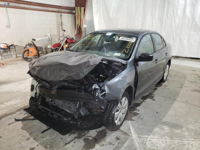 3VW2K7AJ9DM223592 - 2013 VOLKSWAGEN JETTA BASE Մոխրագույն լուսանկար 2