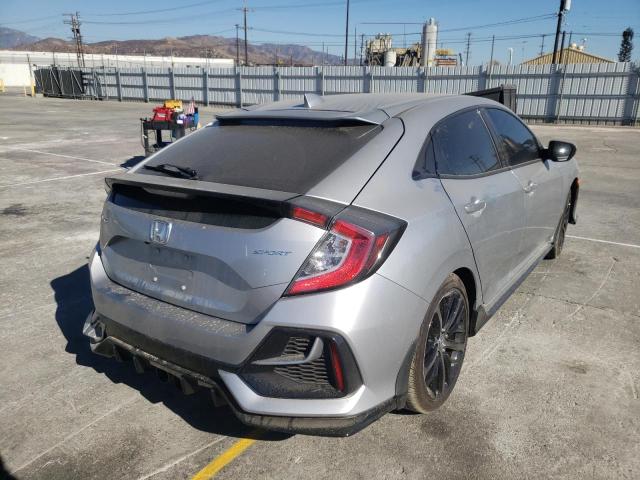 SHHFK7H48MU423984 - 2021 HONDA CIVIC SPOR SILVER photo 4