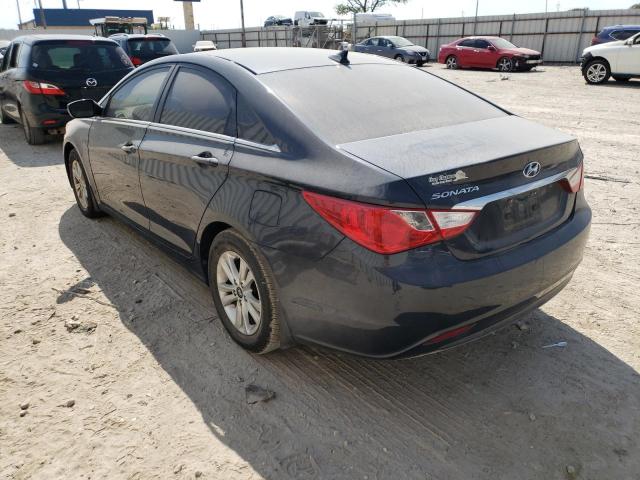 5NPEB4AC4BH133916 - 2011 HYUNDAI SONATA GLS BLUE photo 3