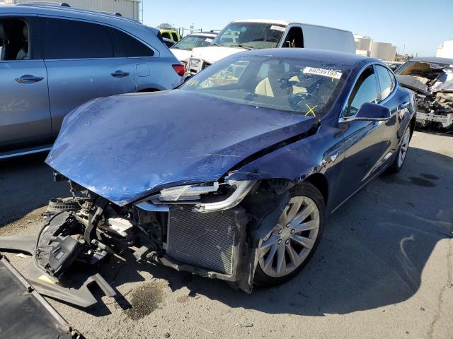 5YJSA1E22HF187020 - 2017 TESLA MODEL S Mavi foto 2