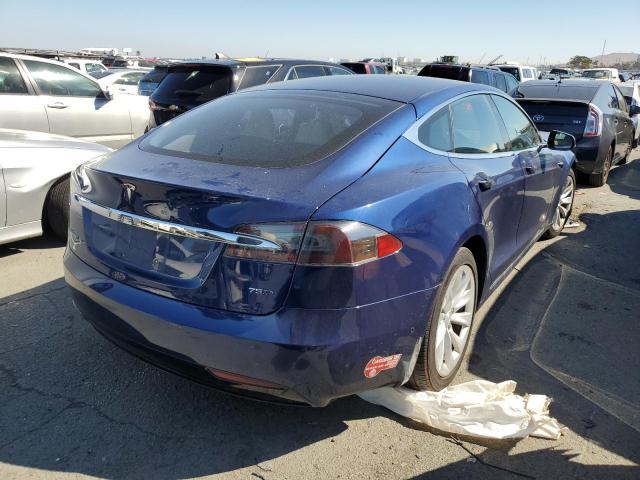 5YJSA1E22HF187020 - 2017 TESLA MODEL S BLUE photo 4