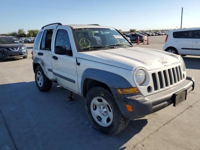 1J4GK48K26W282857 - 2006 JEEP LIBERTY SP WHITE photo 1