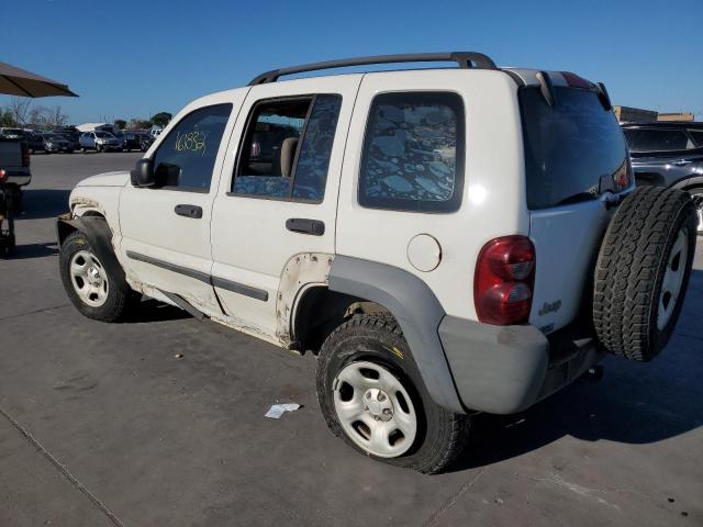 1J4GK48K26W282857 - 2006 JEEP LIBERTY SP WHITE photo 3