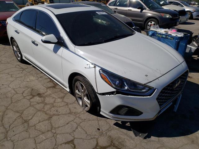 5NPE34AF8KH730154 - 2019 HYUNDAI SONATA LIM WHITE photo 1