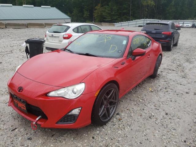 JF1ZNAA11D1719317 - 2013 TOYOTA SCION FR-S RED photo 2