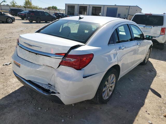 1C3CCBCG2EN179309 - 2014 CHRYSLER 200 LIMITE WHITE photo 4