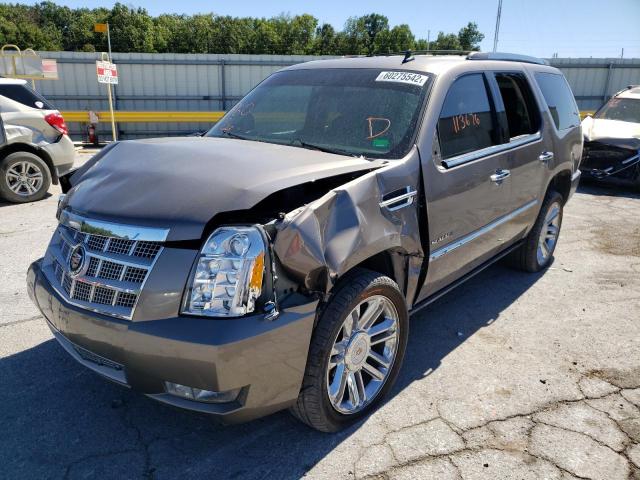 1GYS4DEF3ER181366 - 2014 CADILLAC ESCALADE P TAN photo 2