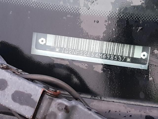 1G2NF52E54M698537 - 2004 PONTIAC GRAND AM S SILVER photo 10