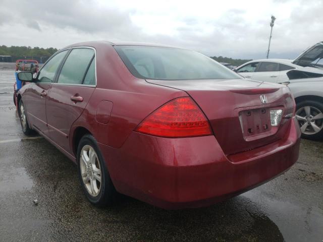 1HGCM56346A122848 - 2006 HONDA ACCORD SE BURGUNDY photo 3