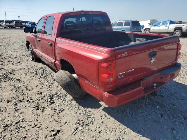 1D7HE48K77S104619 - 2007 DODGE DAKOTA QUA RED photo 3