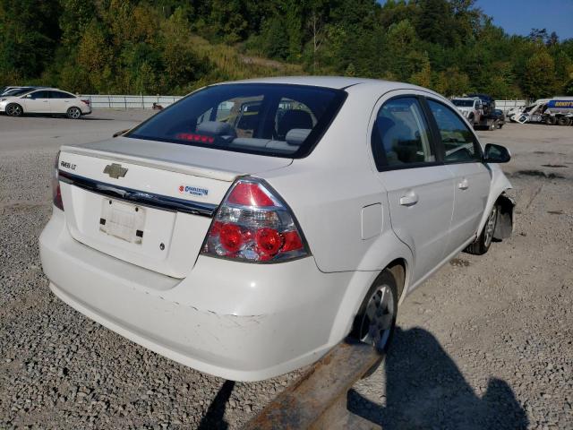 KL1TD5DE3AB081884 - 2010 CHEVROLET AVEO LS 白色 照片 4