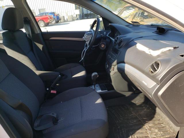 KL1TD5DE3AB081884 - 2010 CHEVROLET AVEO LS 白色 照片 5