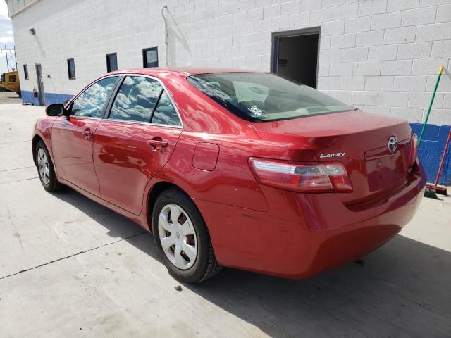 4T1BE46K97U064479 - 2007 TOYOTA CAMRY CE RED photo 3