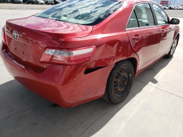 4T1BE46K97U064479 - 2007 TOYOTA CAMRY CE RED photo 9