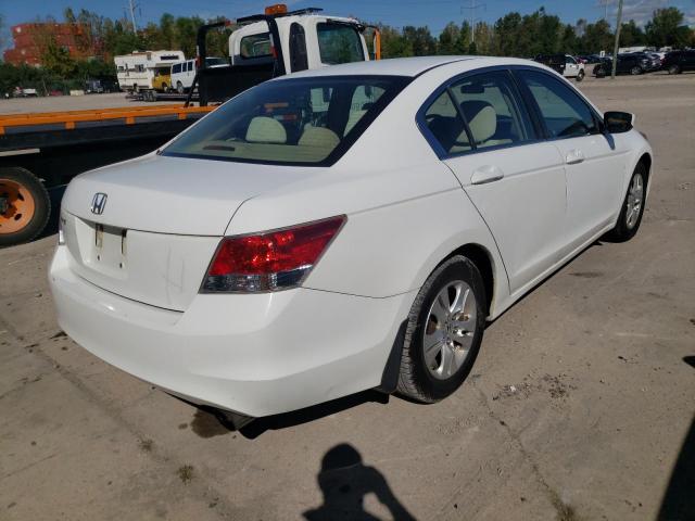 1HGCP264X8A072250 - 2008 HONDA ACCORD LXP WHITE photo 4