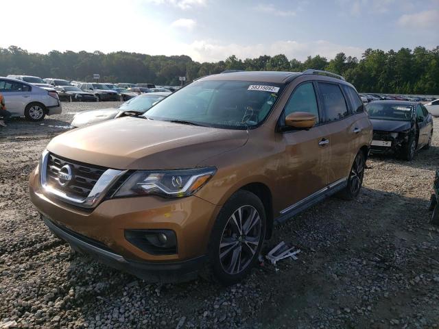 5N1DR2MNXHC607117 - 2017 NISSAN PATHFINDER TAN photo 2