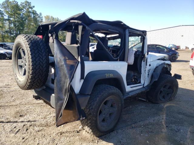 1C4GJWAG0GL129214 - 2016 JEEP WRANGLER S WHITE photo 4