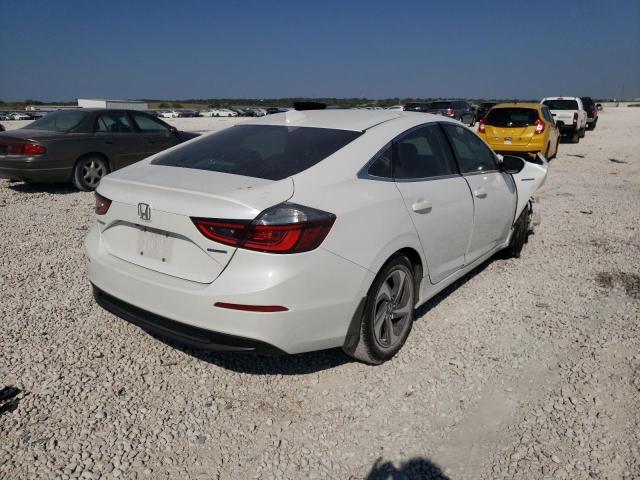 19XZE4F10KE020694 - 2019 HONDA INSIGHT LX WHITE photo 4