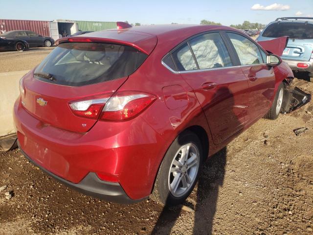 3G1BE6SM3HS556345 - 2017 CHEVROLET CRUZE RED photo 4