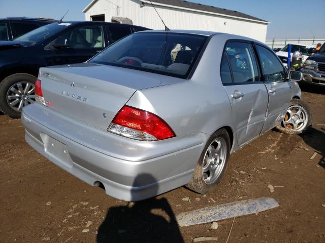 JA3AJ86E62U024848 - 2002 MITSUBISHI LANCER OZ SILVER photo 4