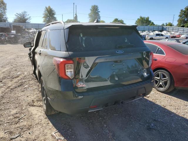 1FMSK8JH4NGA45166 - 2022 FORD EXPLORER T GREEN photo 3