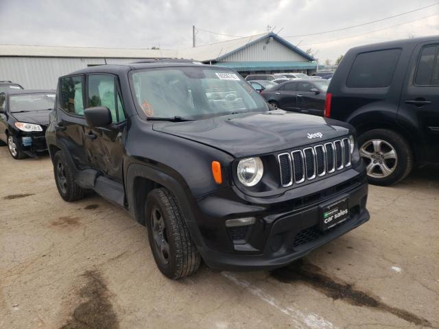 ZACNJAAB6KPK17555 - 2019 JEEP RENEGADE S BLACK photo 1