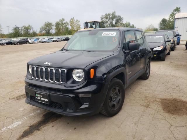 ZACNJAAB6KPK17555 - 2019 JEEP RENEGADE S BLACK photo 2