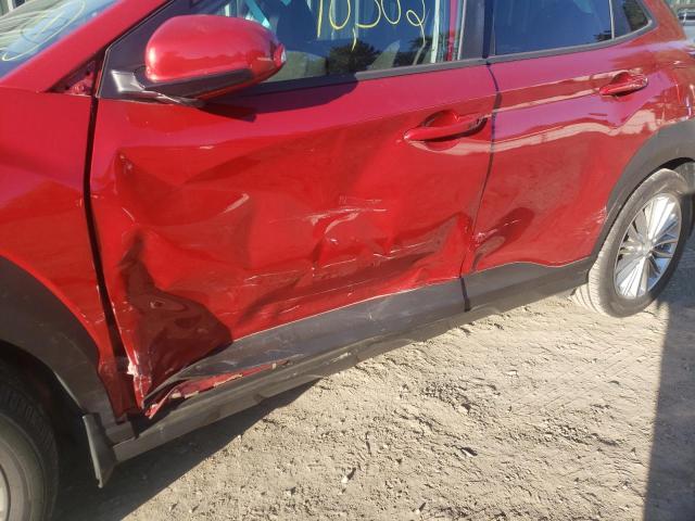 KM8K22AA2LU480749 - 2020 HYUNDAI KONA SEL RED photo 9