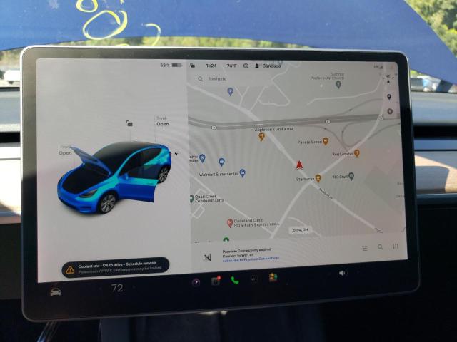 5YJYGDEE8MF257666 - 2021 TESLA MODEL Y أزرق صورة 9