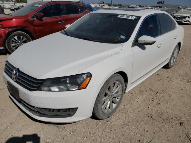 1VWCH7A36CC038579 - 2012 VOLKSWAGEN PASSAT SEL WHITE photo 2