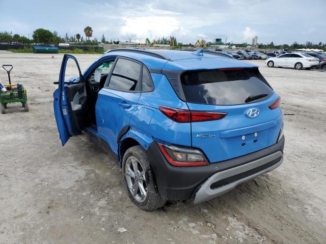 KM8K62AB8NU772552 - 2022 HYUNDAI KONA SEL BLUE photo 3