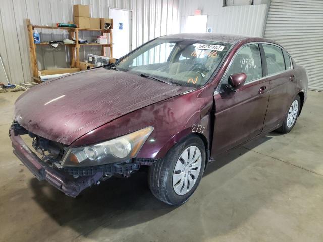 1HGCP26319A161746 - 2009 HONDA ACCORD LX BURGUNDY photo 2