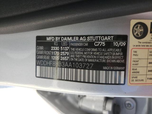 WDDHF8HB3AA103727 - 2010 MERCEDES-BENZ E 350 4MAT SILVER photo 10