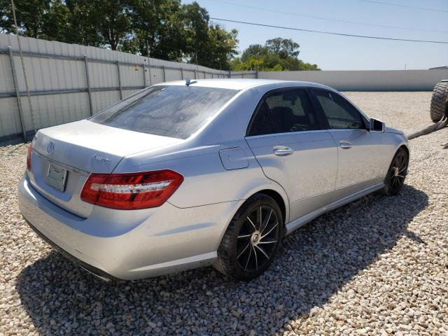 WDDHF8HB3AA103727 - 2010 MERCEDES-BENZ E 350 4MAT SILVER photo 4