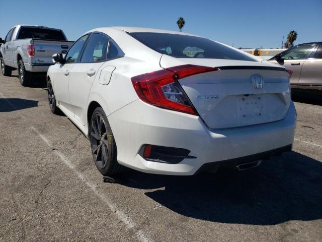 2HGFC2F80LH585285 - 2020 HONDA CIVIC SPOR WHITE photo 3