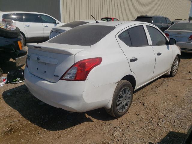 3N1CN7AP0FL835453 - 2015 NISSAN VERSA S WHITE photo 4