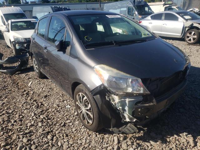 JTDKTUD37CD517871 - 2012 TOYOTA YARIS GRAY photo 1