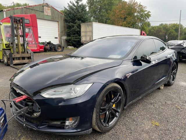 5YJSA1H13EFP40045 - 2014 TESLA MODEL S Կապույտ լուսանկար 2