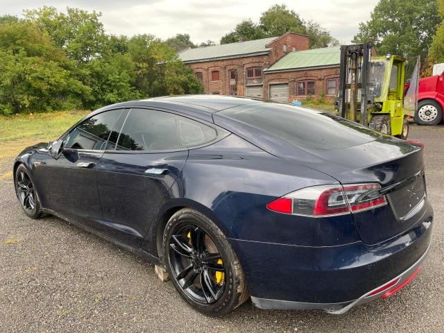 5YJSA1H13EFP40045 - 2014 TESLA MODEL S Կապույտ լուսանկար 3