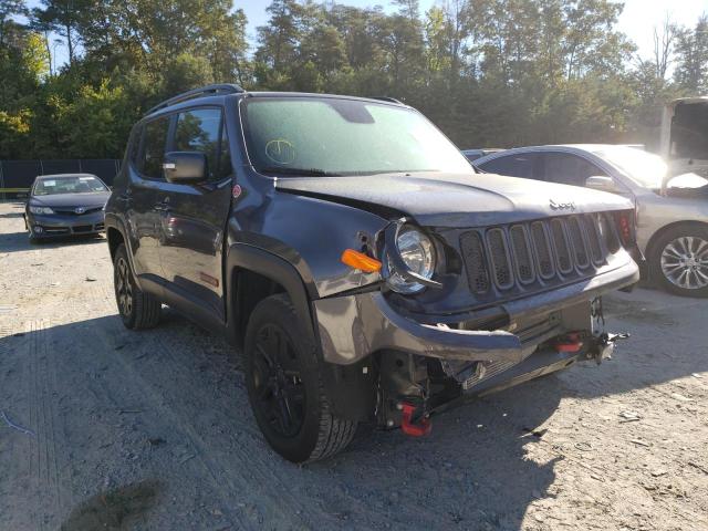 ZACCJBCB9JPJ08838 - 2018 JEEP RENEGADE T GRAY photo 1