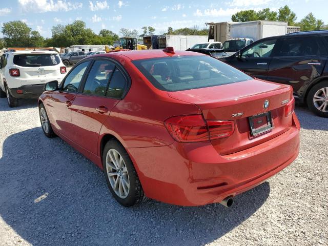 WBA8A3C59JA067357 - 2018 BMW 320 XI RED photo 3