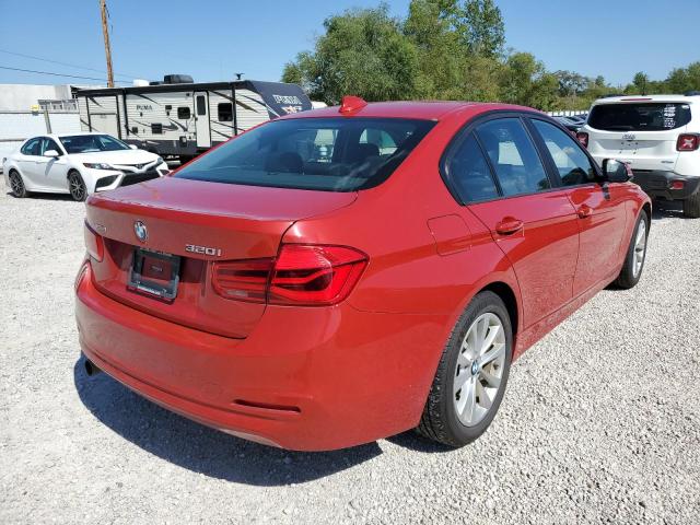 WBA8A3C59JA067357 - 2018 BMW 320 XI RED photo 4