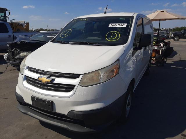 3N63M0ZN6FK701141 - 2015 CHEVROLET CITY EXPRE WHITE photo 2