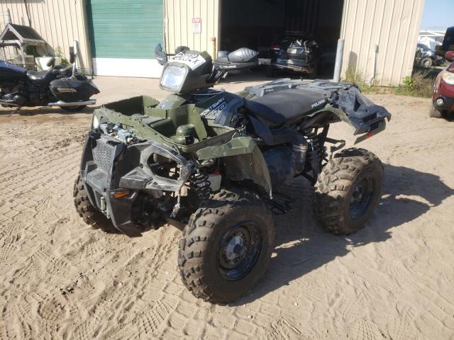 4XASEA571JA250517 - 2018 POLARIS SPORTSMAN GREEN photo 2