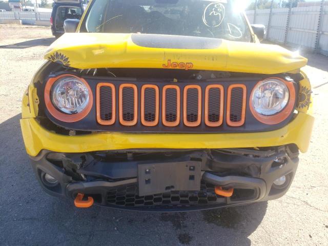 ZACCJBCT4FPC36424 - 2015 JEEP RENEGADE T YELLOW photo 9