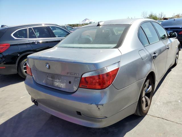 WBANE53576CK85263 - 2006 BMW 525 I GRAY photo 4