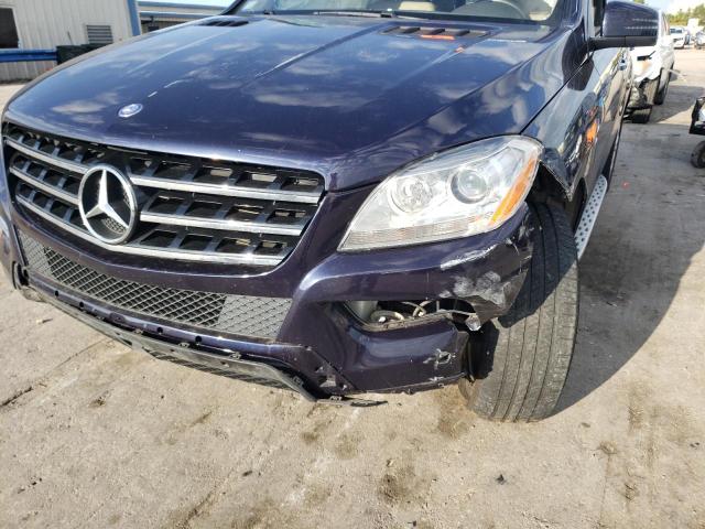 4JGDA5HBXCA085697 - 2012 MERCEDES-BENZ ML 350 4MA BLUE photo 9