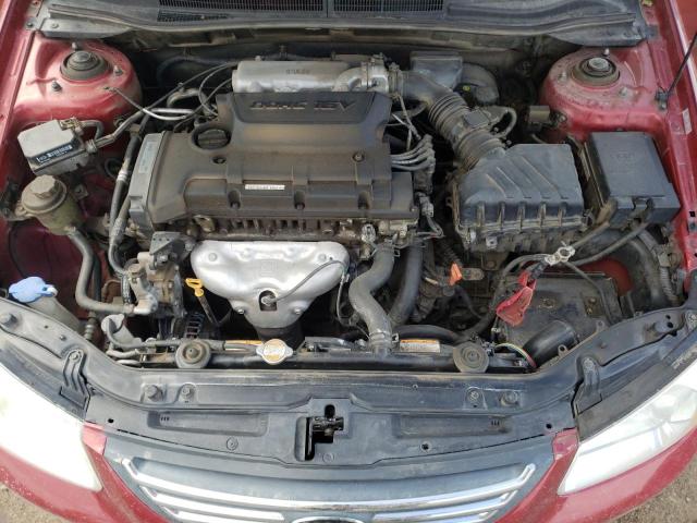 KNAFE122785530817 - 2008 KIA SPECTRA RED photo 7