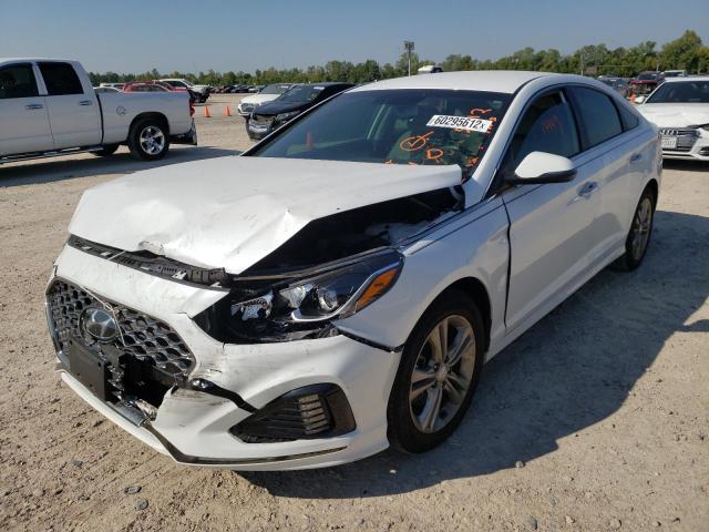 5NPE34AF8KH778799 - 2019 HYUNDAI SONATA LIM WHITE photo 2